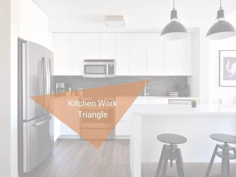 kitchen work triangle illustration